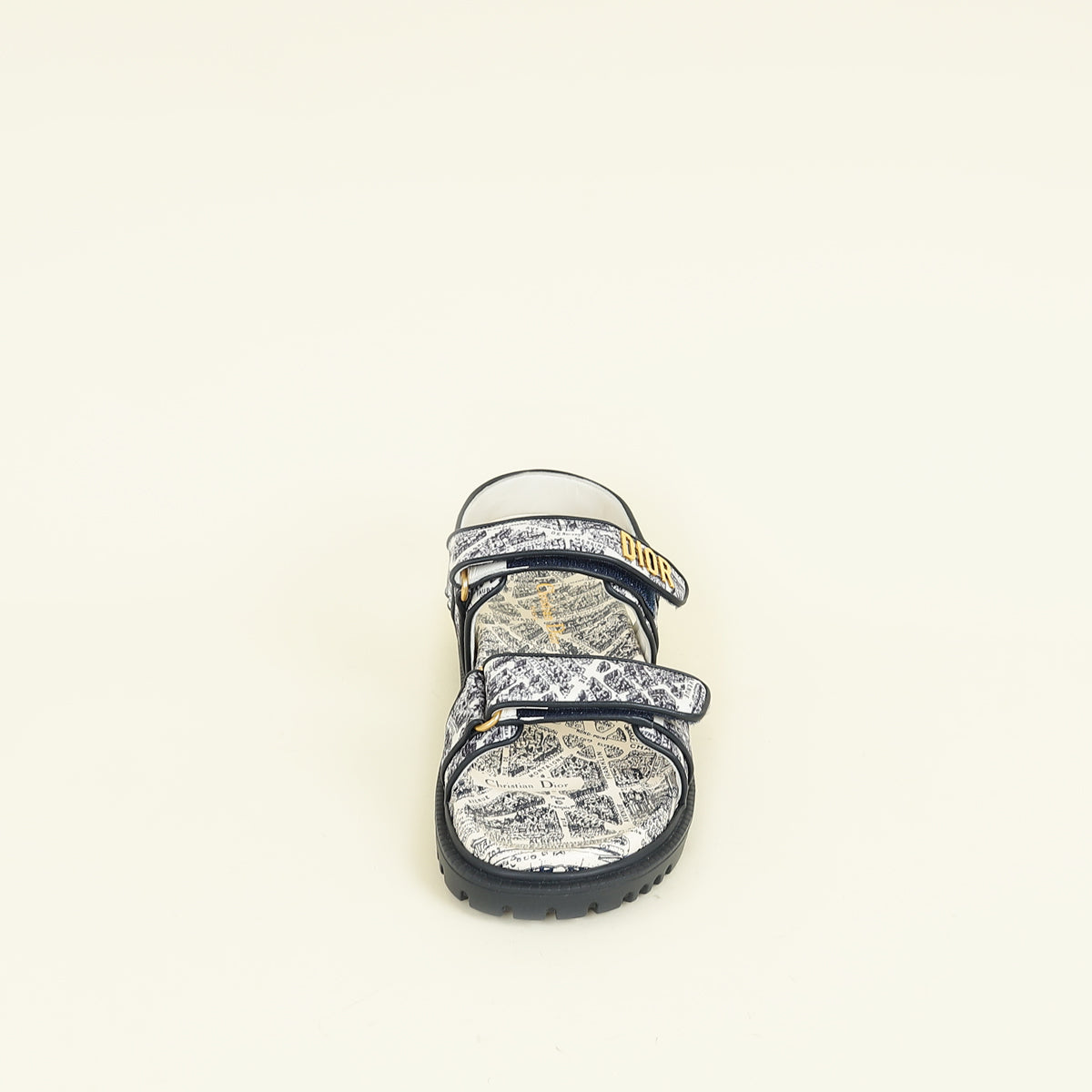 Christian Dior Bicolor Plan De Paris Dioract Sandal 38