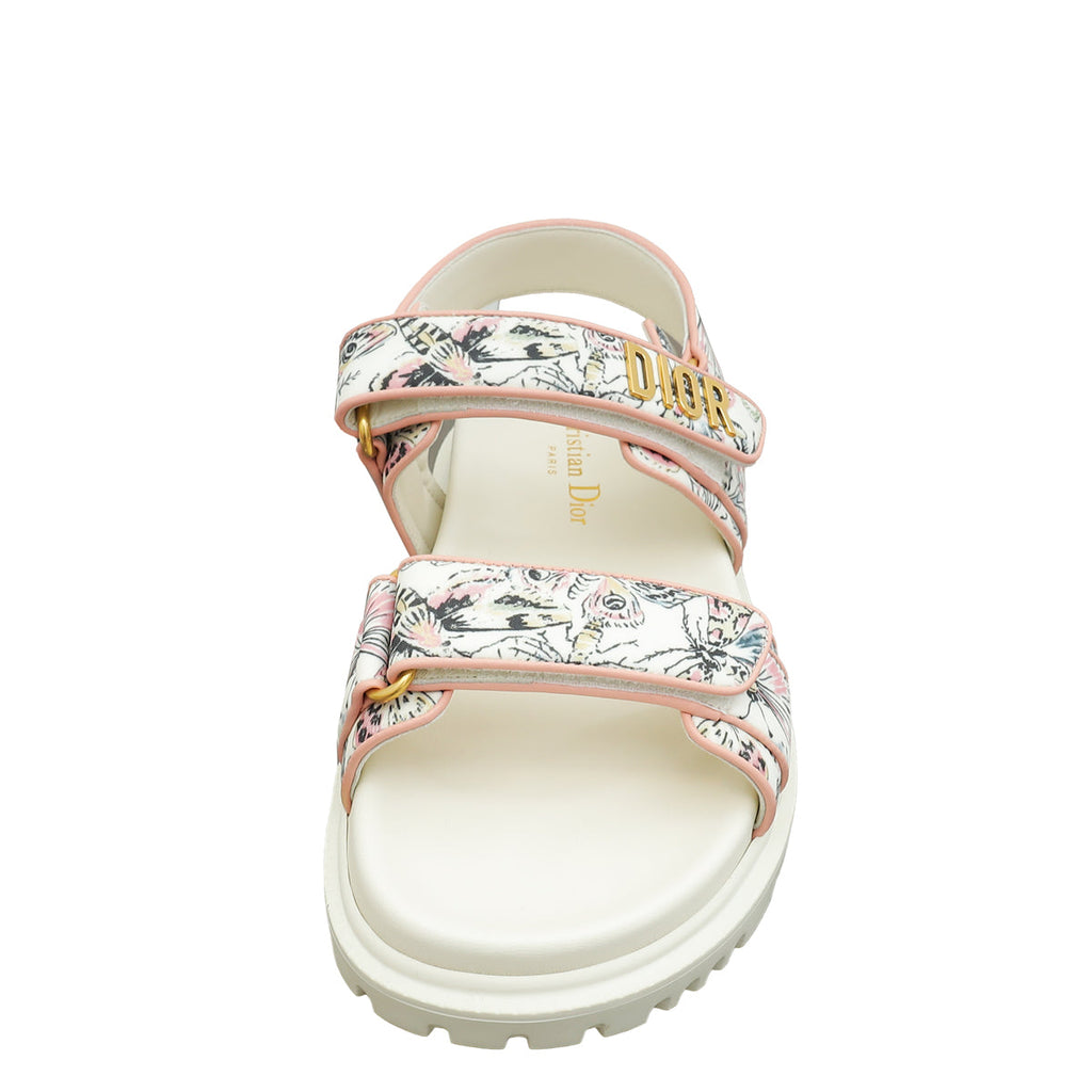 Christian Dior Multicolor Printed DiorAct Sandal 35.5