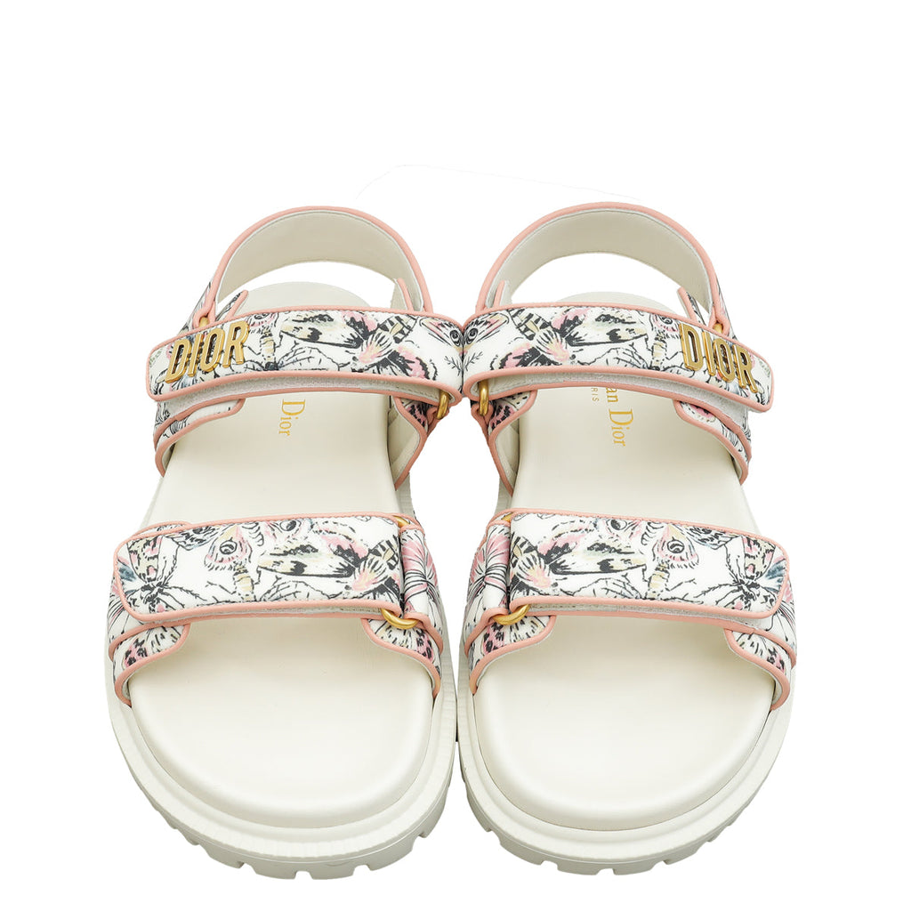 Christian Dior Multicolor Printed DiorAct Sandal 35.5