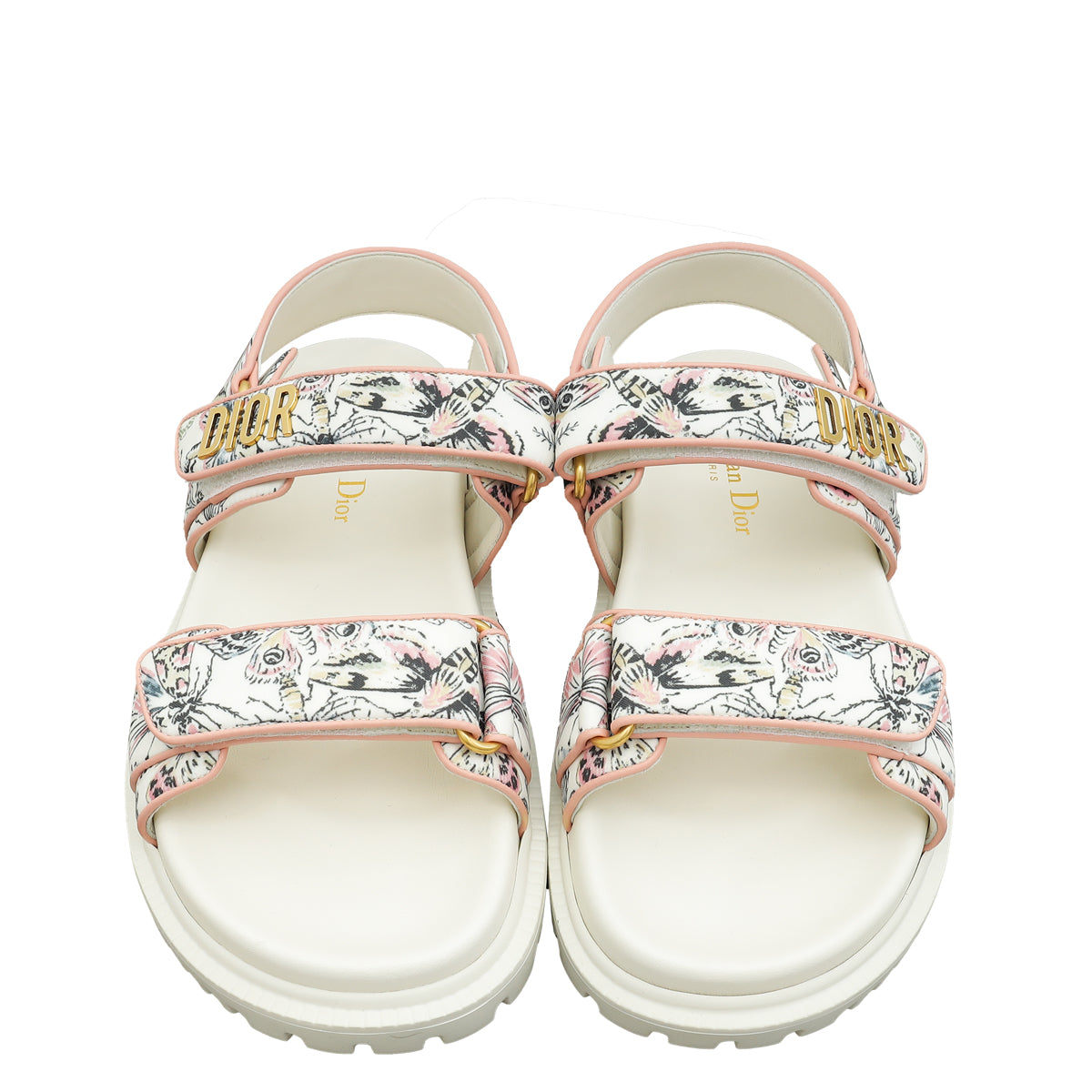 Christian Dior Multicolor Printed DiorAct Sandal 35.5