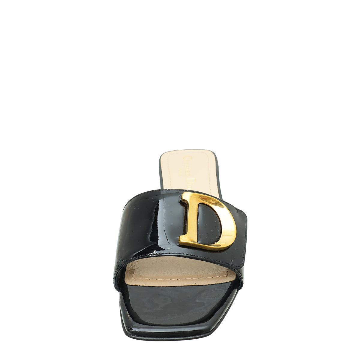 Christian Dior Black C'est Dior Flat Slide Sandal 36.5