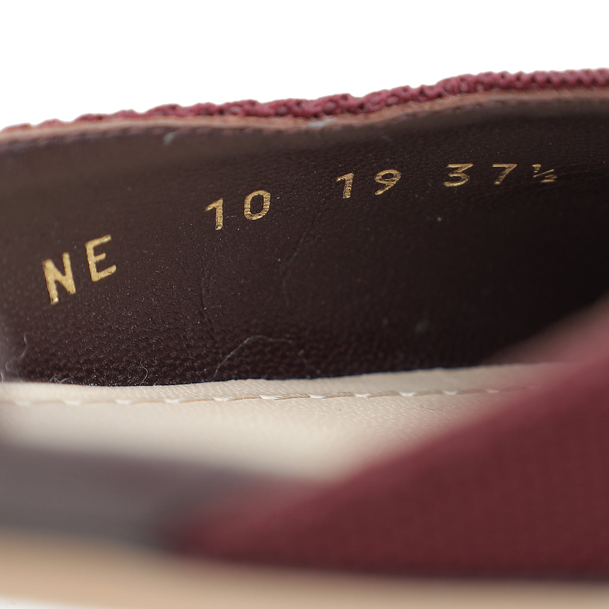 Christian Dior Burgundy D-Dior Flat Mule 37.5