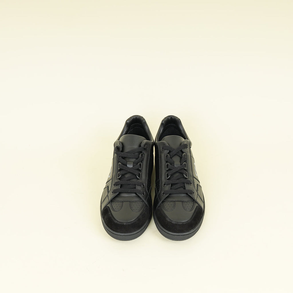Christian Dior Black CD Lace Up Sneakers 37