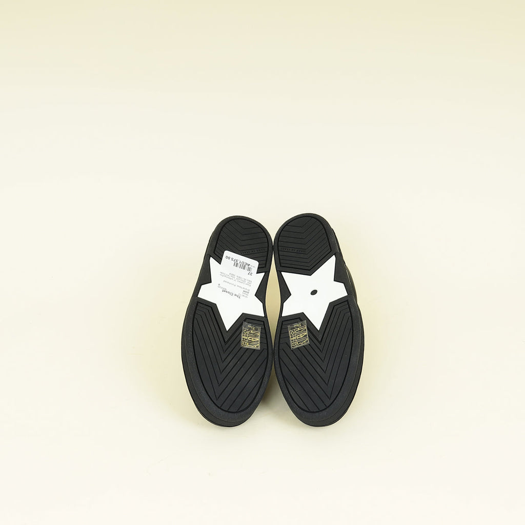 Christian Dior Black CD Lace Up Sneakers 37