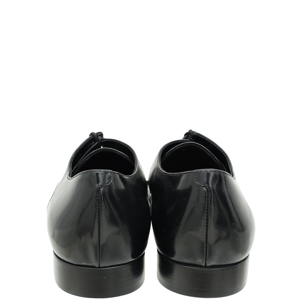 Christian Dior Black Timeless Derby Shoes 38.5
