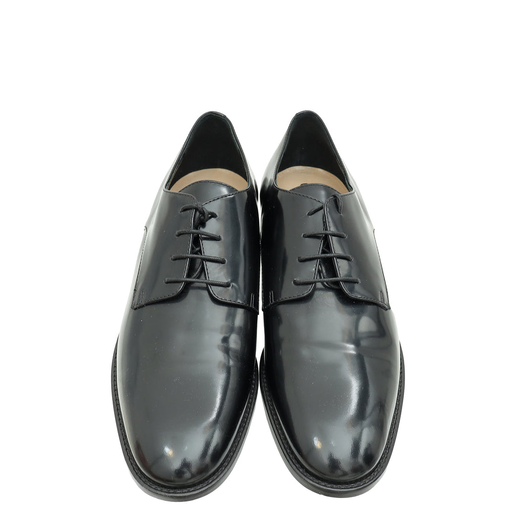 Christian Dior Black Timeless Derby Shoes 38.5