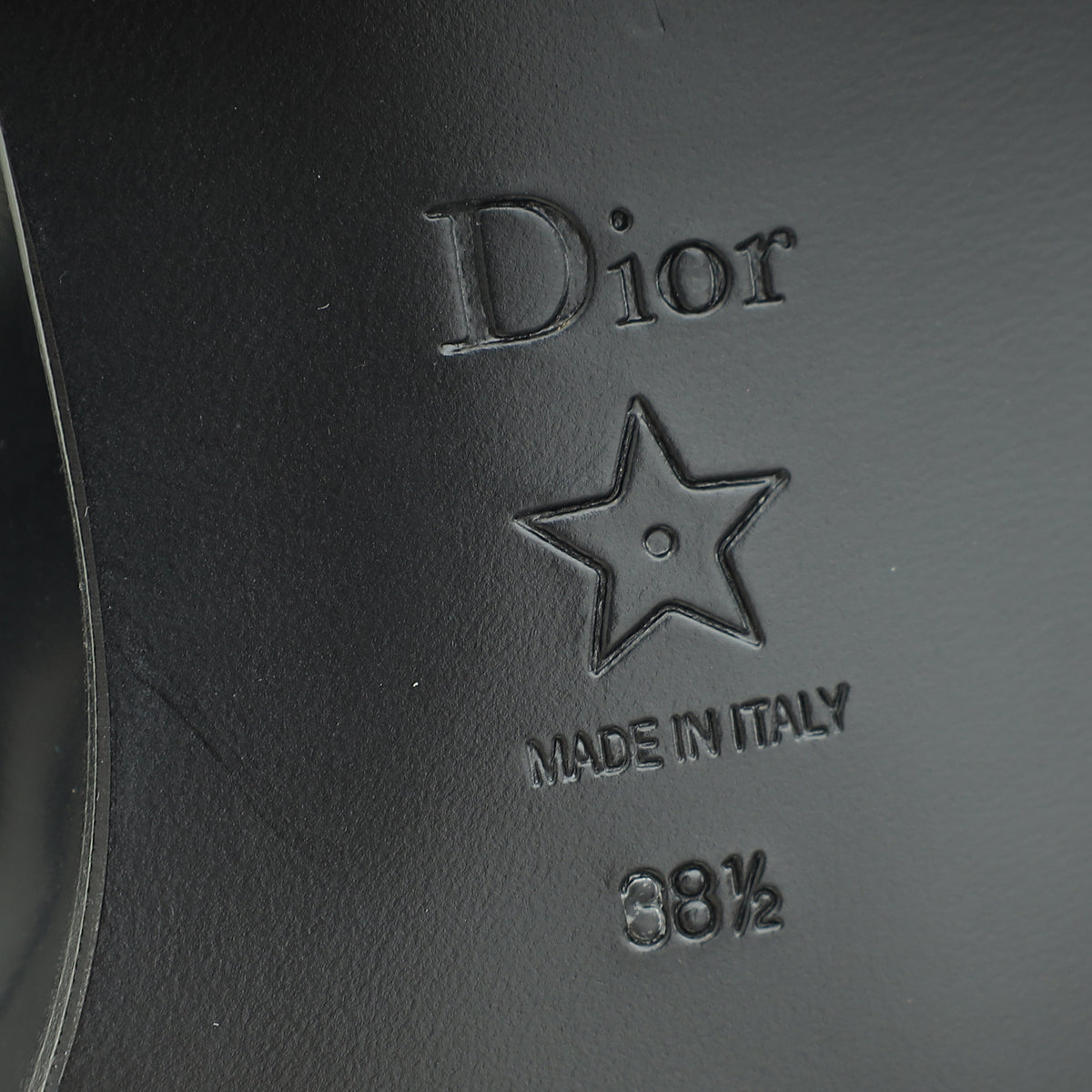 Christian Dior Black Timeless Derby Shoes 38.5