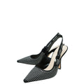 Christian Dior Black J'adior Strass Slingback 38.5