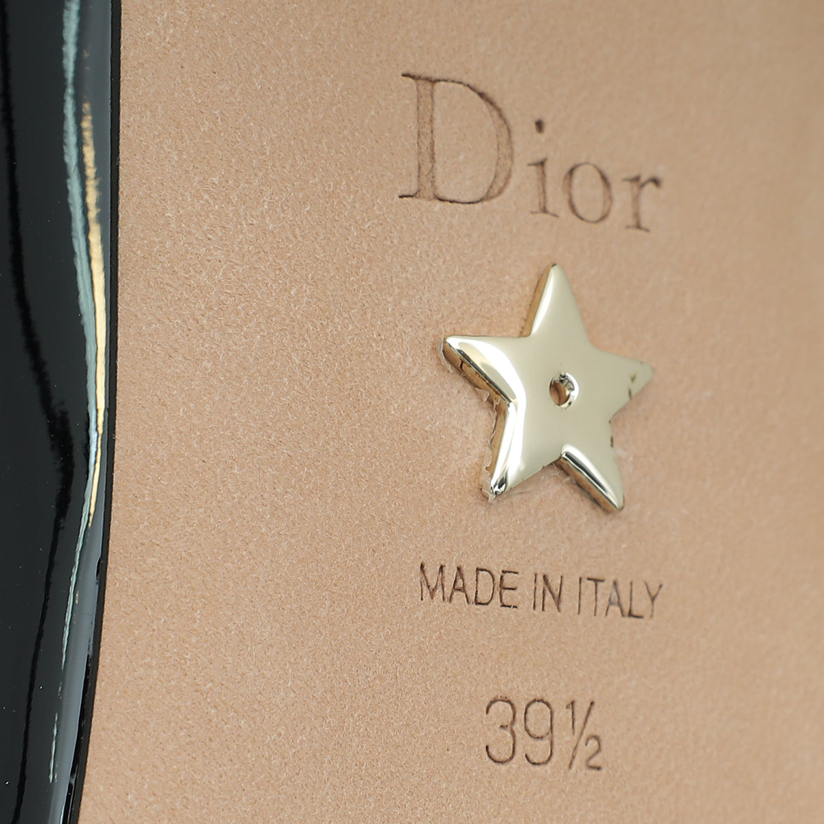 Christian Dior Black C'est Dior Ballet Flats 39.5