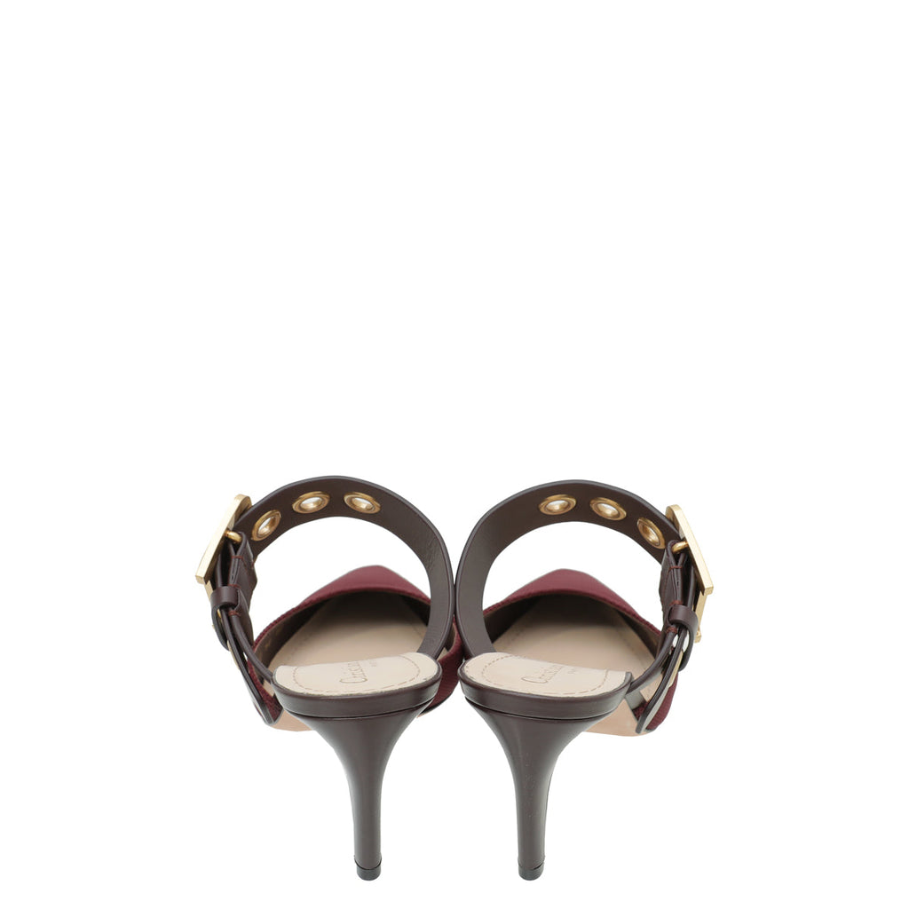 Christian Dior Rouge D-Dior Heeled Mule 39