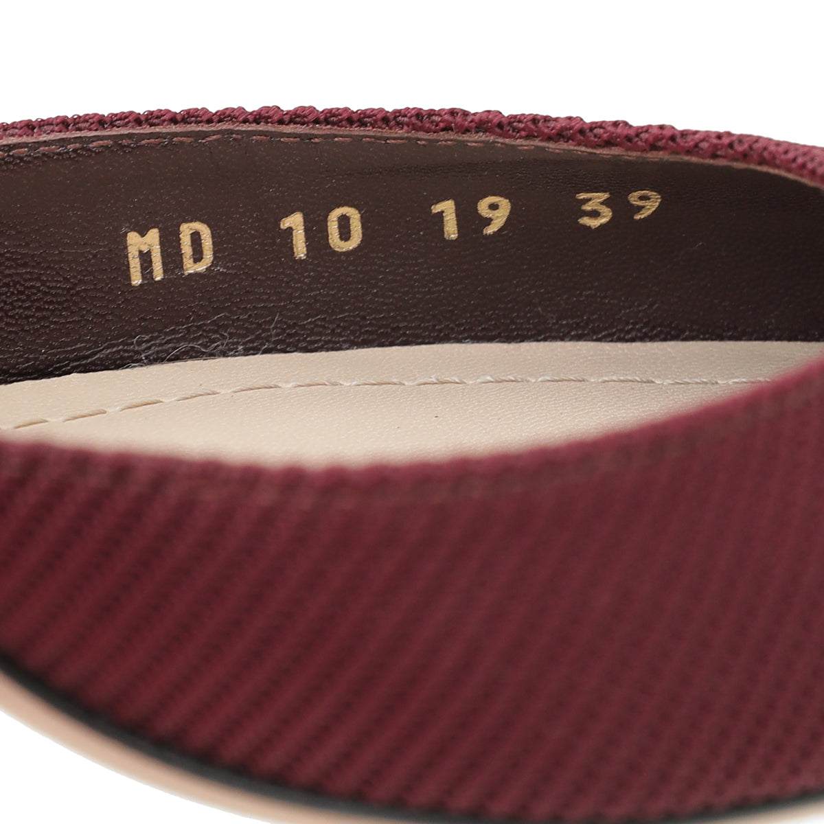 Christian Dior Rouge D-Dior Heeled Mule 39