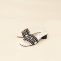 Christian Dior Bicolor Dway Dioramour Embroidered Slide Sandal 39