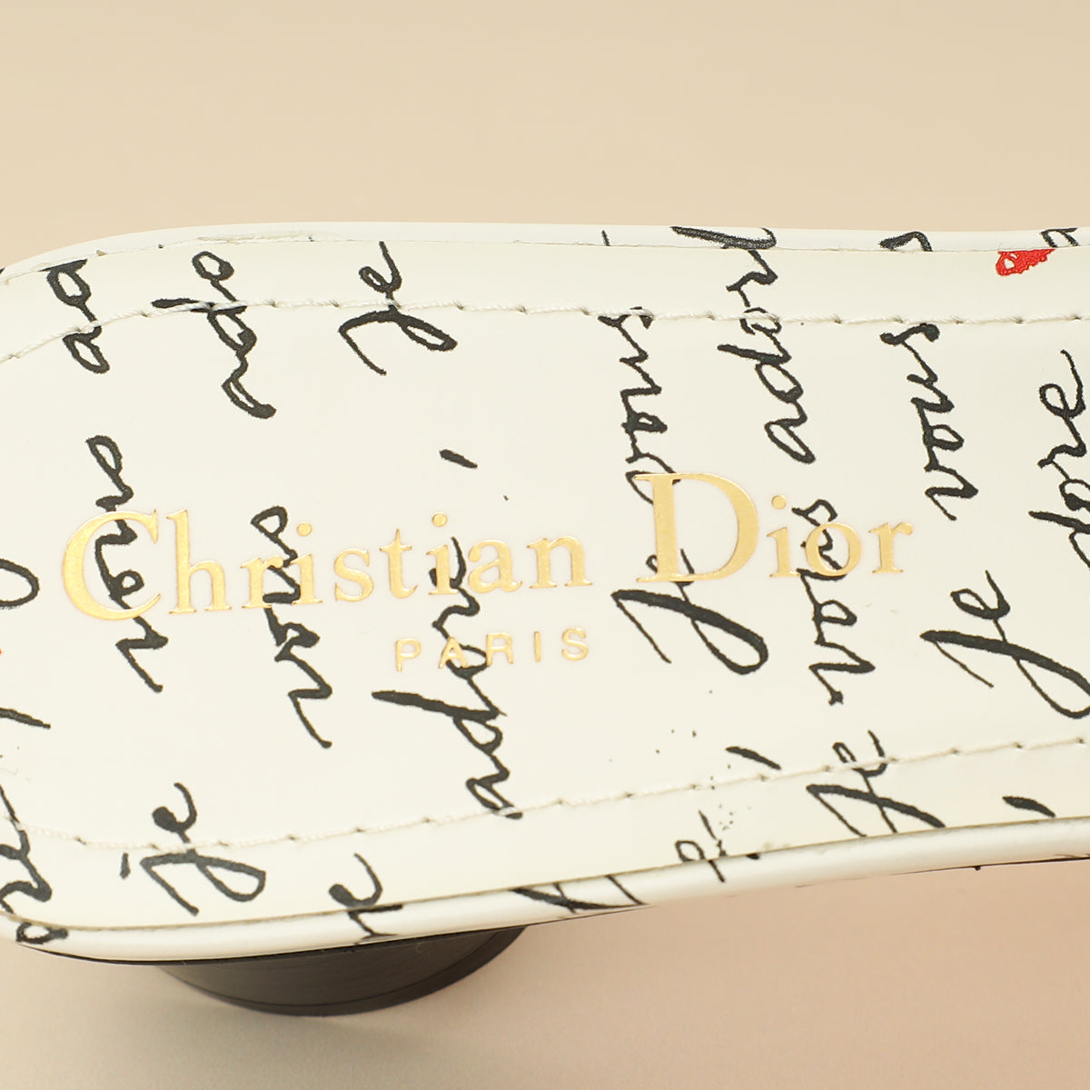 Christian Dior Bicolor Dway Dioramour Embroidered Slide Sandal 39