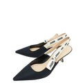 Christian Dior Black J'adior Technical Fabric Slingback 40.5