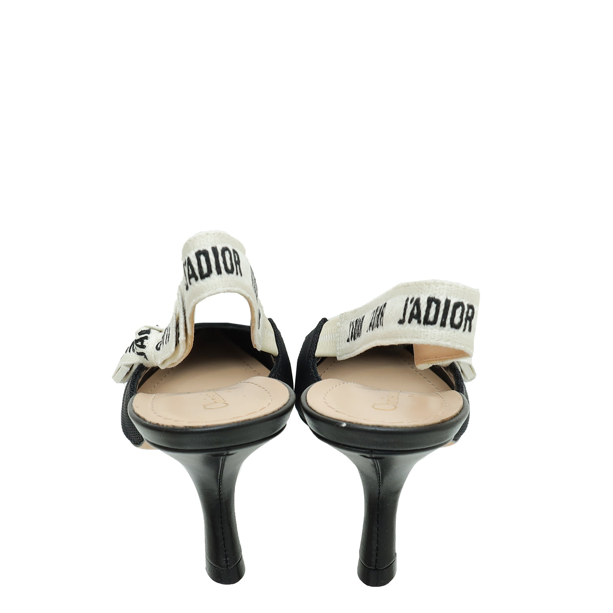 Christian Dior Black J'adior Technical Fabric Slingback 40.5