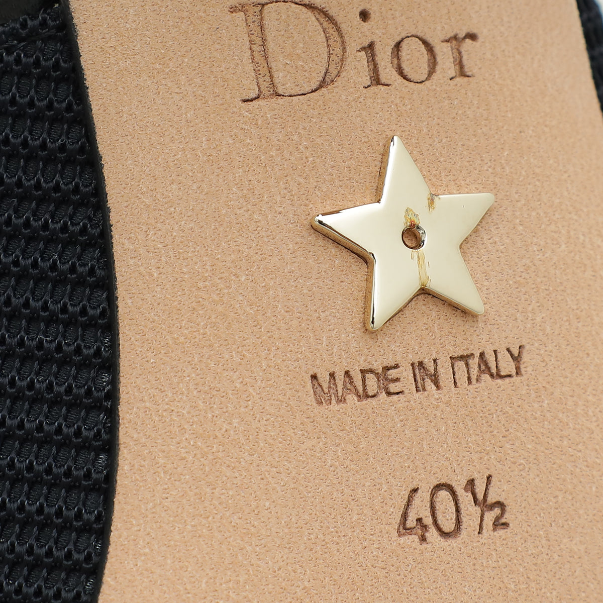 Christian Dior Black J'adior Technical Fabric Slingback 40.5