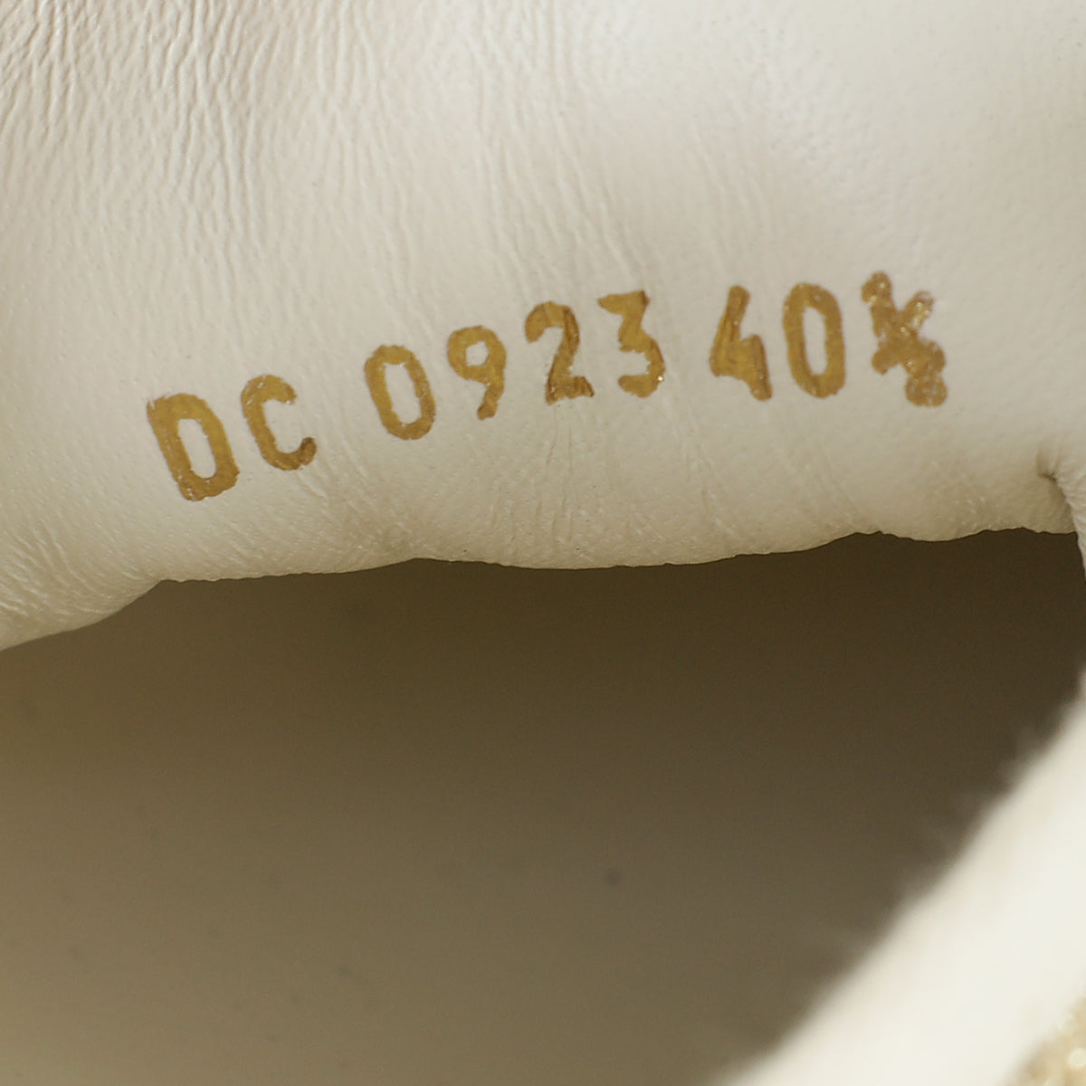 Christian Dior Gold Walk'n'Dior Lace Embroidery With Macramé Effect Sneaker 40.5