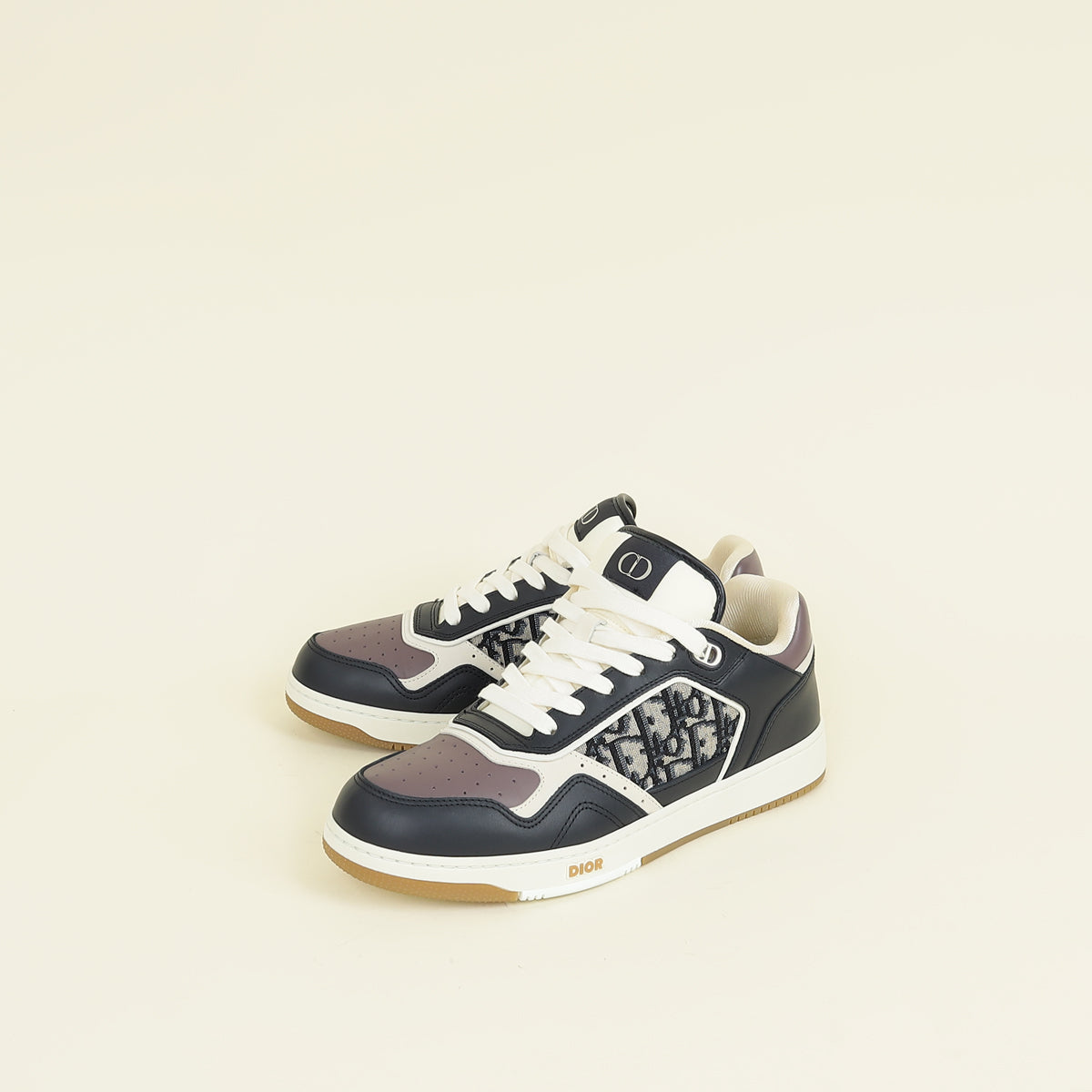 Christian Dior Bicolor Oblique B27 Uptown Low-Top Sneaker 40