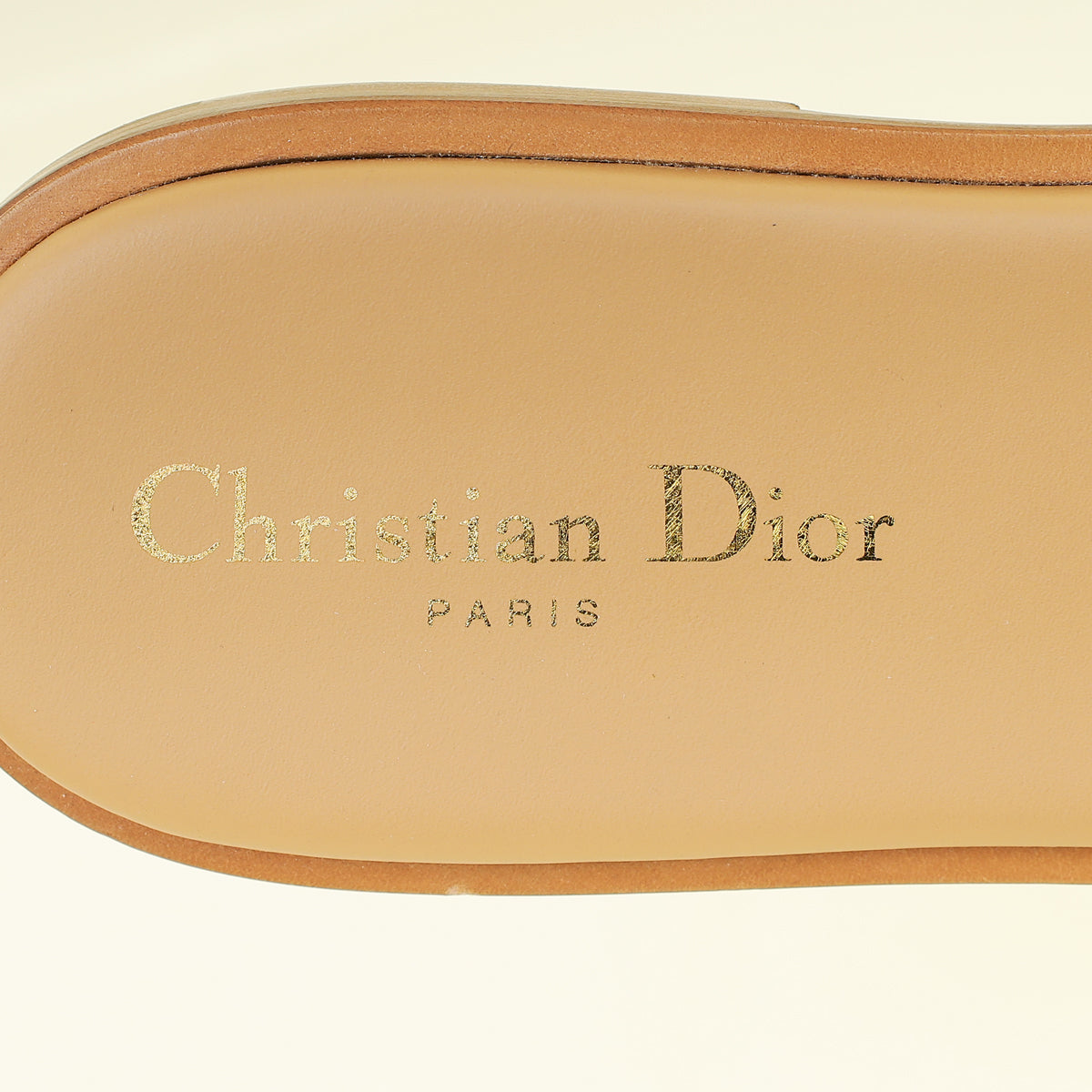 Christian Dior Bicolor Dway Embroidered Slide Sandal 41