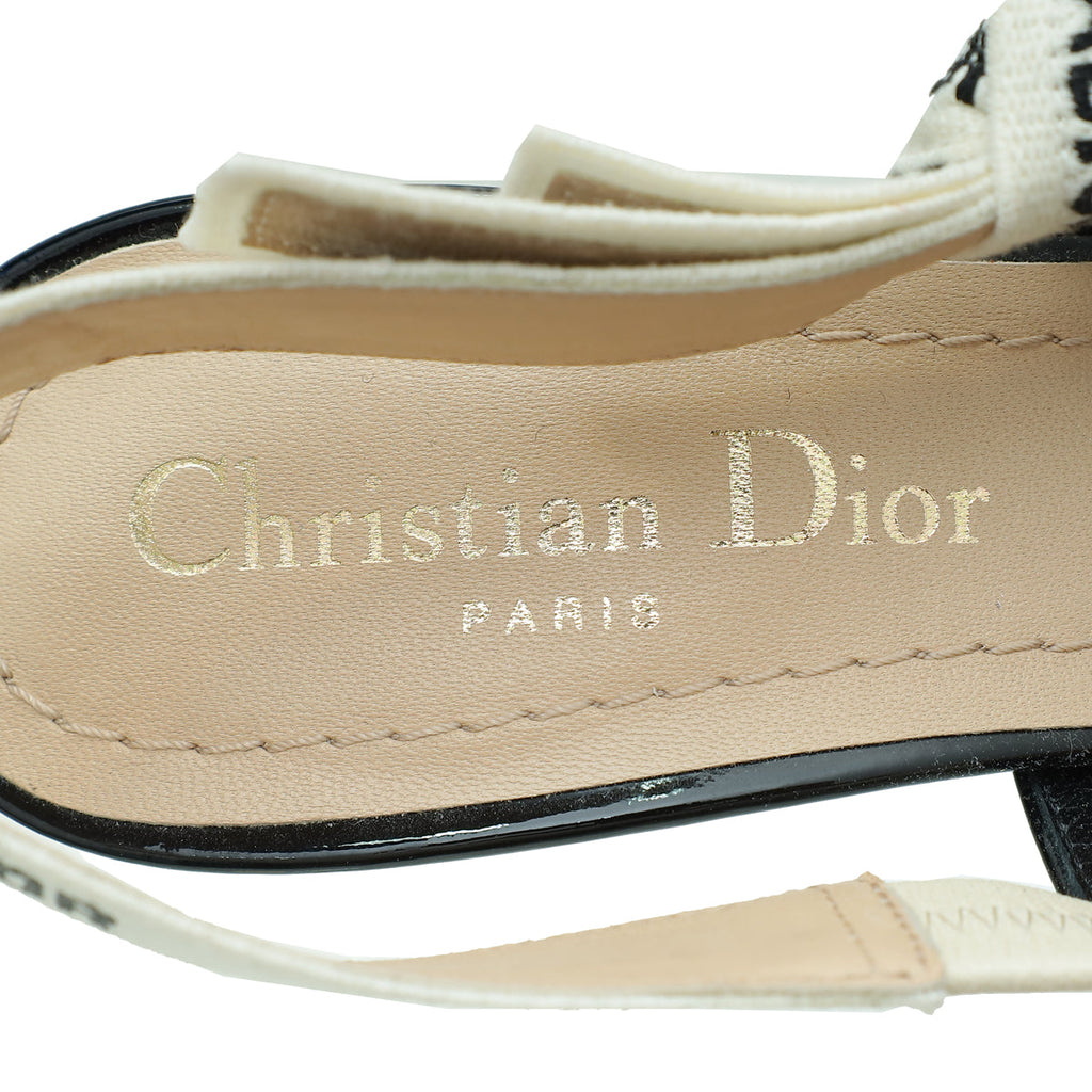 Christian Dior Black J'adior Slingback Pump 34