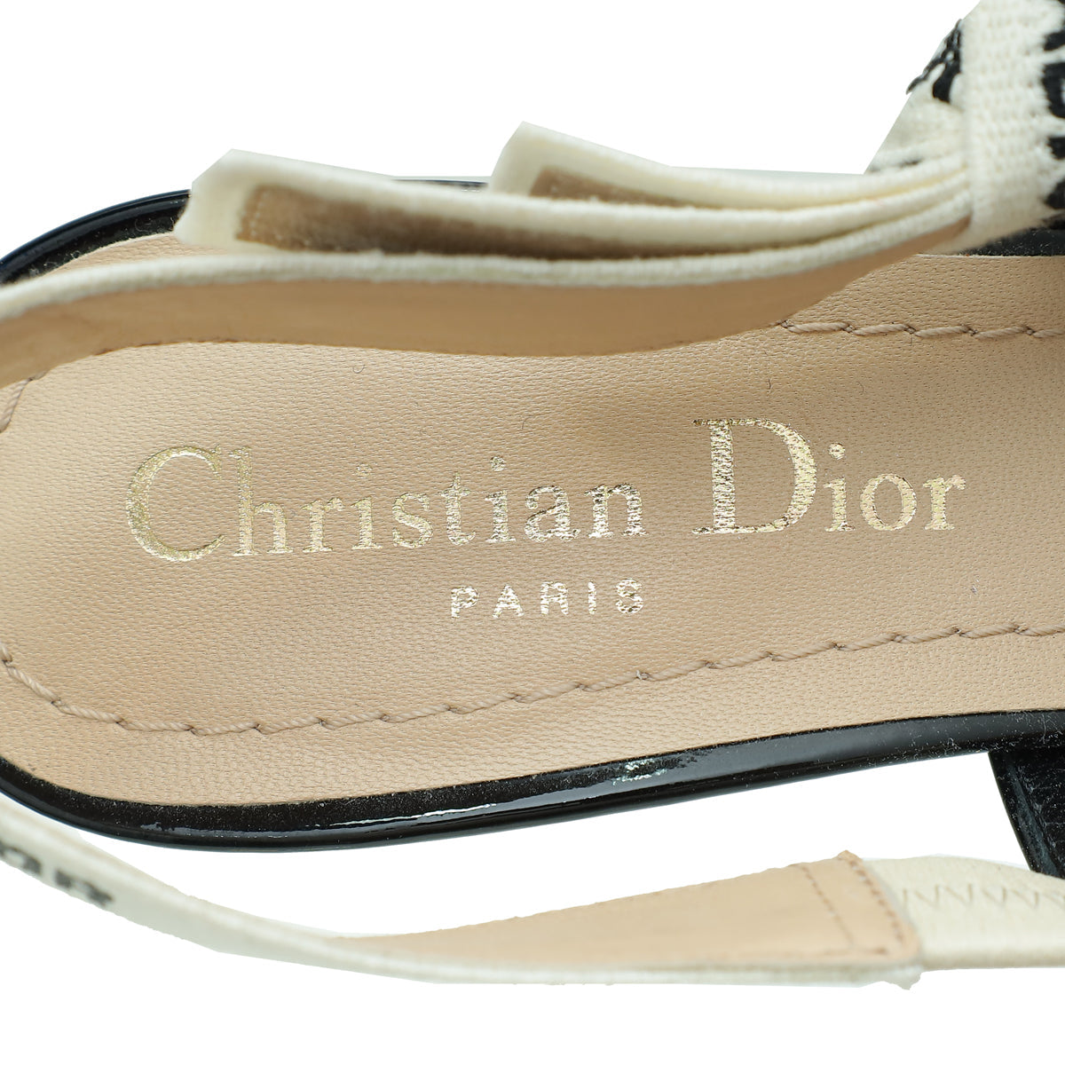 Christian Dior Black J'adior Slingback Pump 34