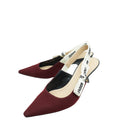 Christian Dior Burgundy J'adior Mesh Slingback Pump 35.5
