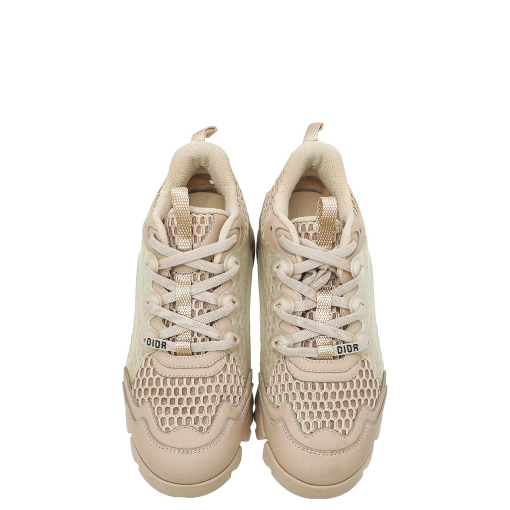 Christian Dior Nude Mesh D-Connect Sneakers 36.5