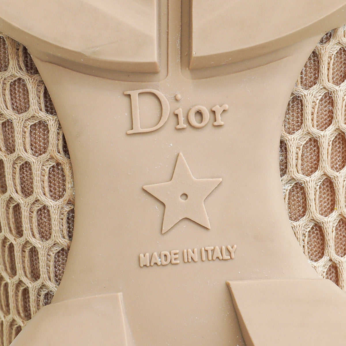 Christian Dior Nude Mesh D-Connect Sneakers 36.5