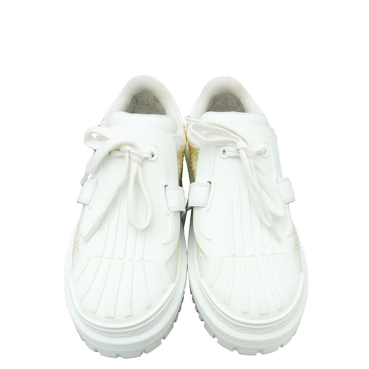 Christian Dior White Pearl Beaded "Dior-ID" Sneakers 36.5