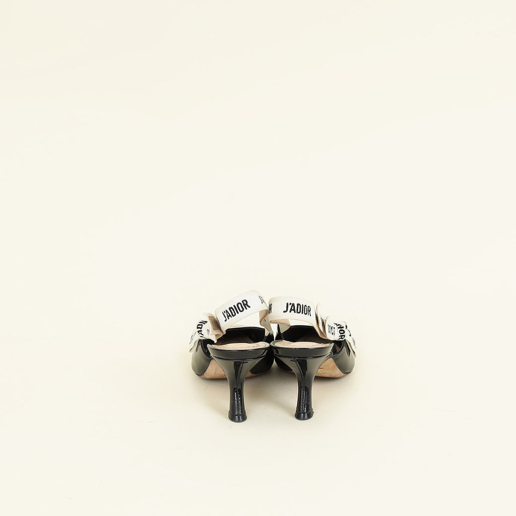 Christian Dior Black J'Adior Slingback Pump 36
