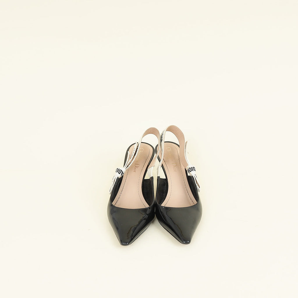 Christian Dior Black J'Adior Slingback Pump 36