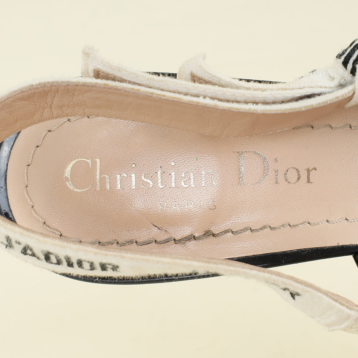 Christian Dior Black J'Adior Slingback Pump 36