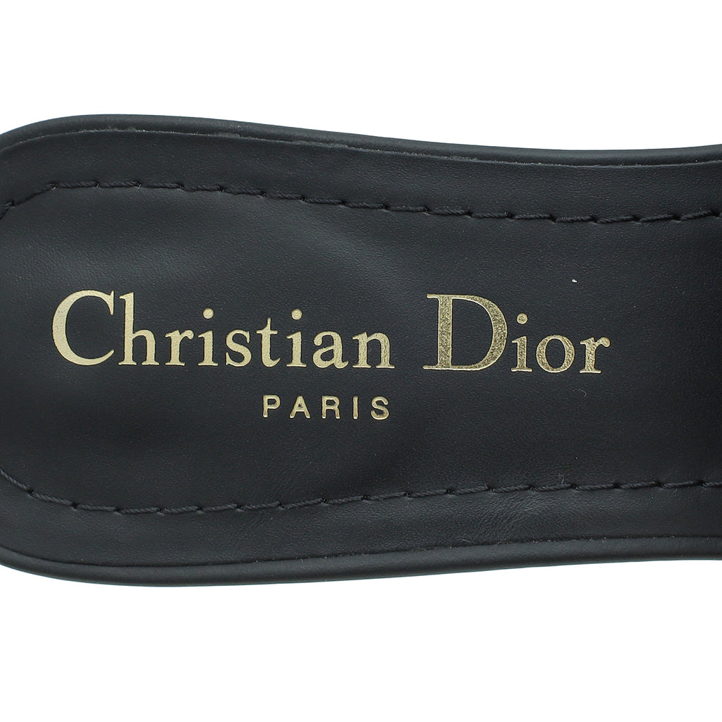 Christian Dior Black 30 Montaigne Heeled Sandal 36