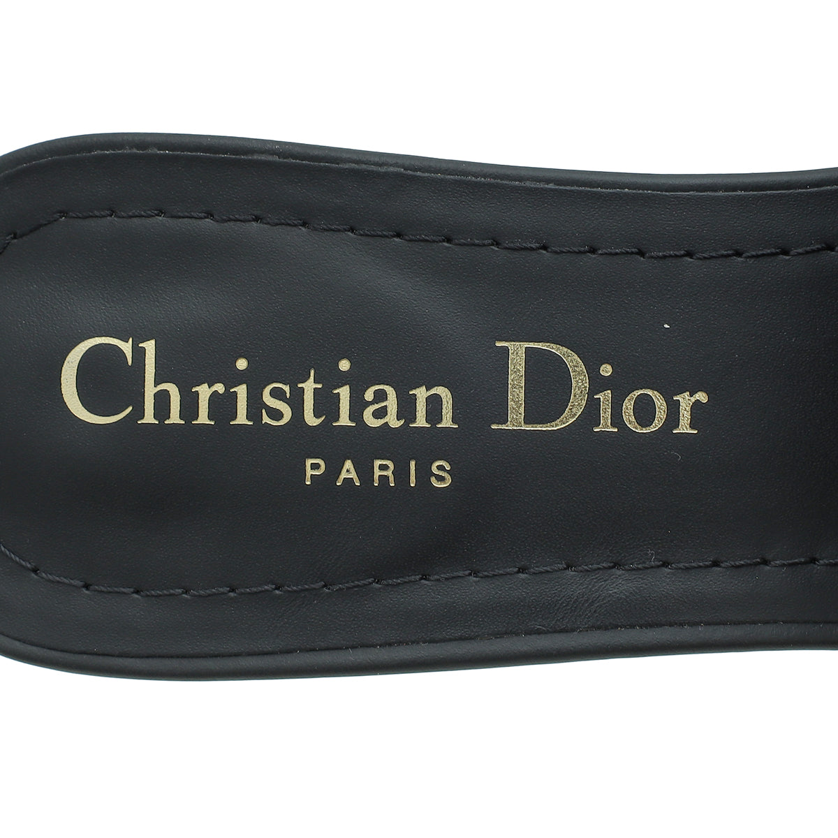 Christian Dior Black 30 Montaigne Heeled Sandal 36