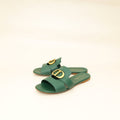 Christian Dior Leaf Green 30 Montaigne Slide Sandal 36