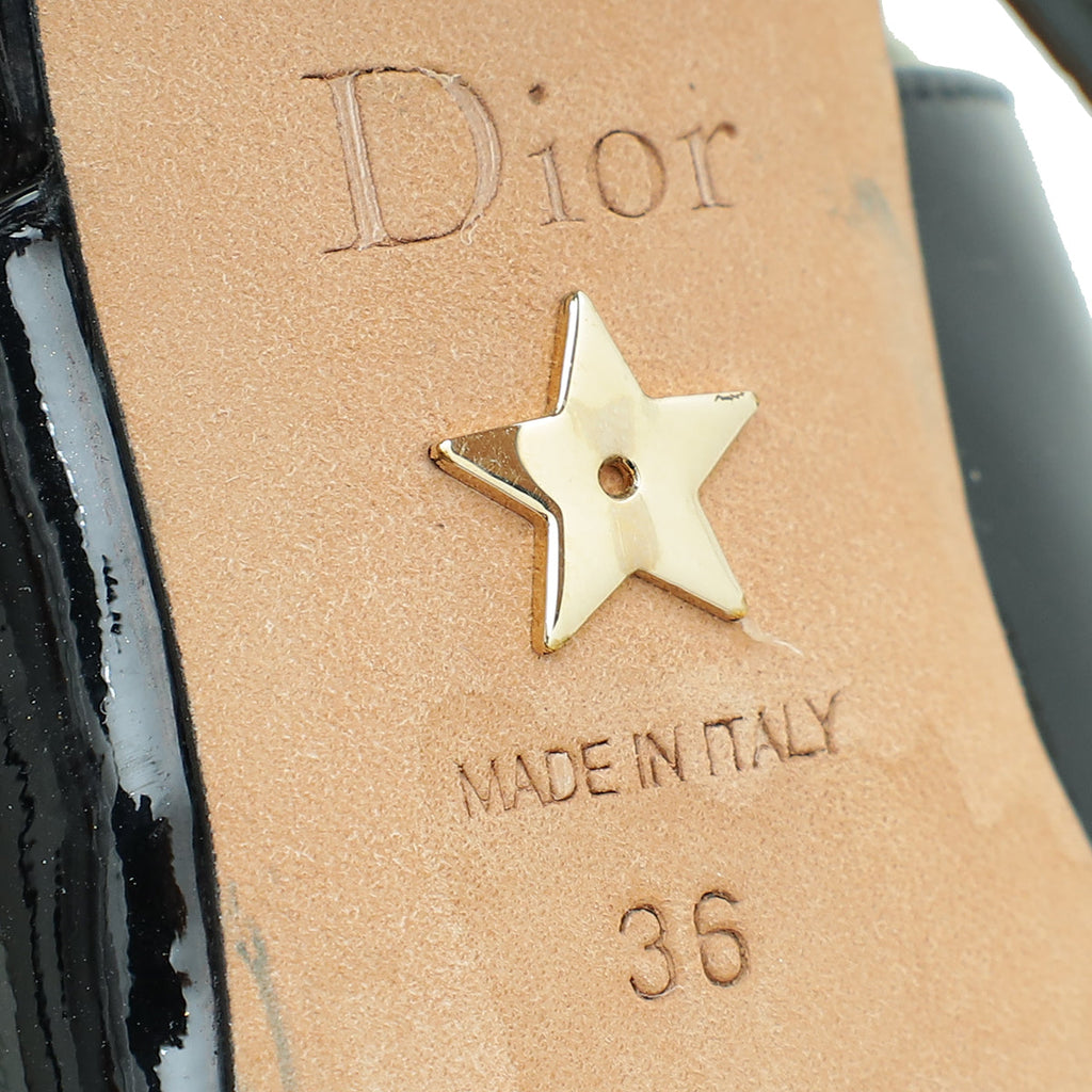 Christian Dior Black J'adior Slingback Pump 36
