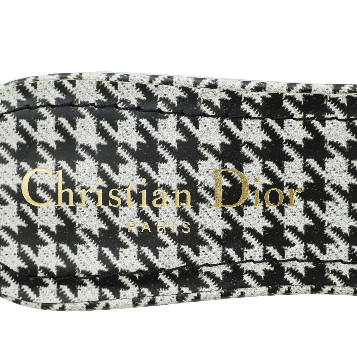 Christian Dior Dway Micro-Houndstooth Embroidered Mules 36