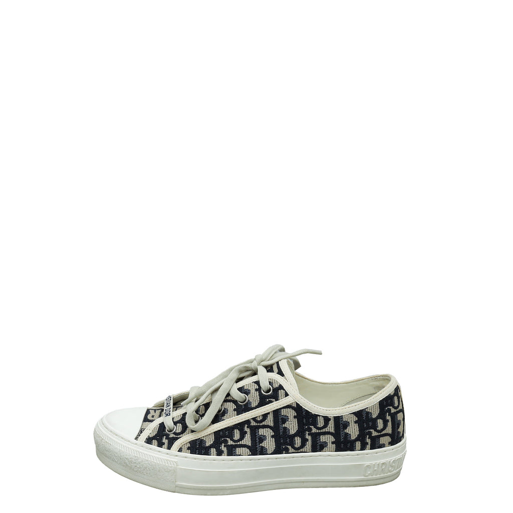 Christian Dior Bicolor Walk'n'Dior Low Top Sneakers 37.5