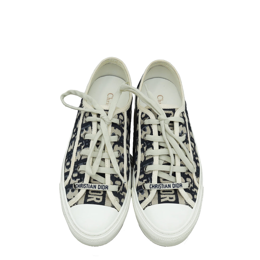 Christian Dior Bicolor Walk'n'Dior Low Top Sneakers 37.5