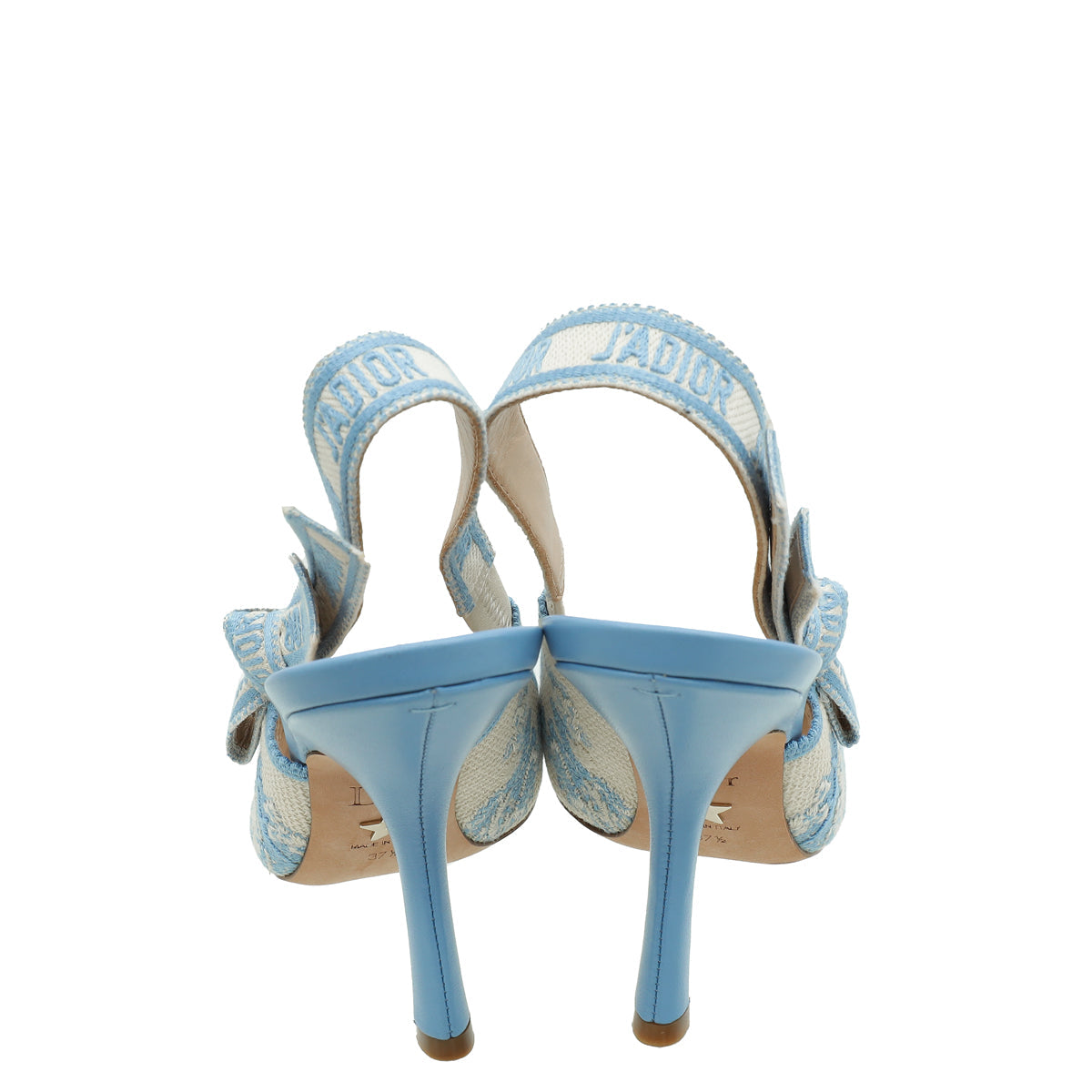 Christian Dior Bicolor Embroidered J'Adior Slingback Pump 37.5