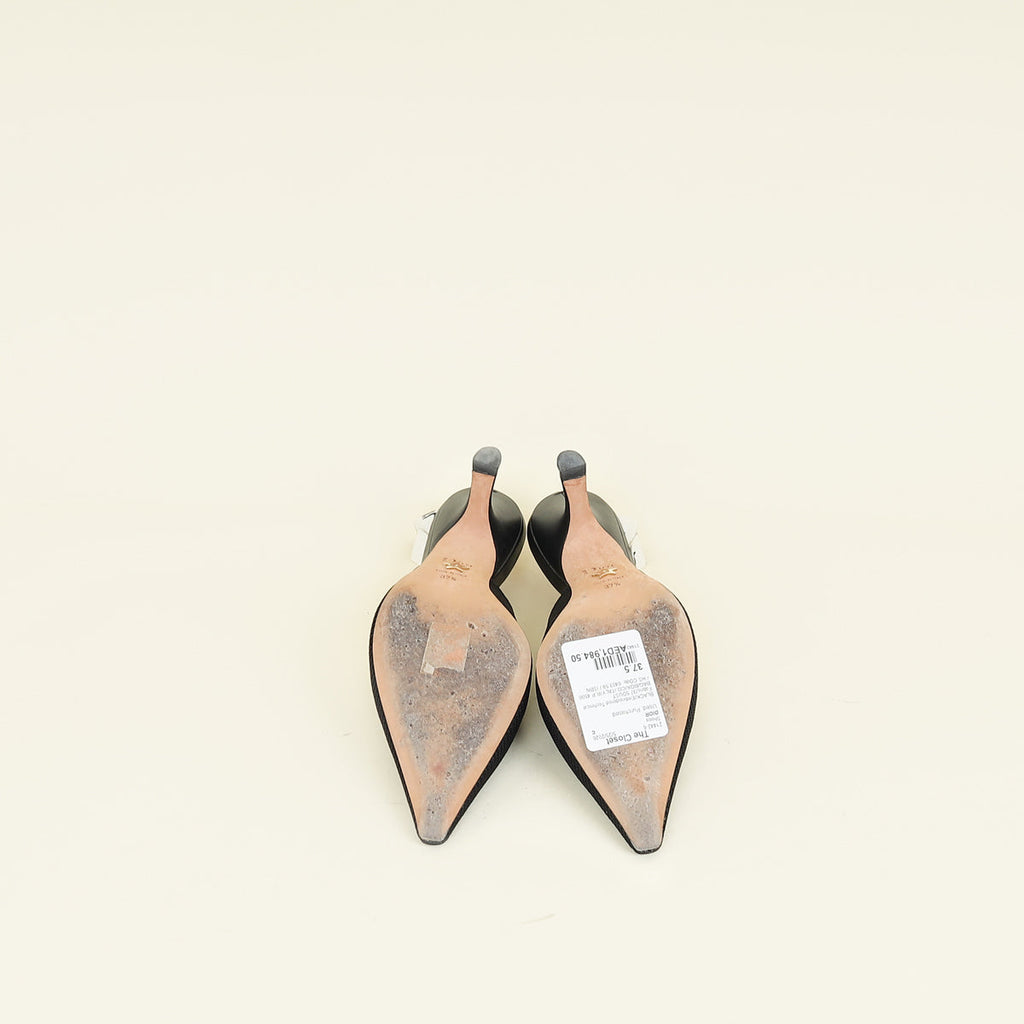 Christian Dior Black J'adior Technical Slingback 37.5