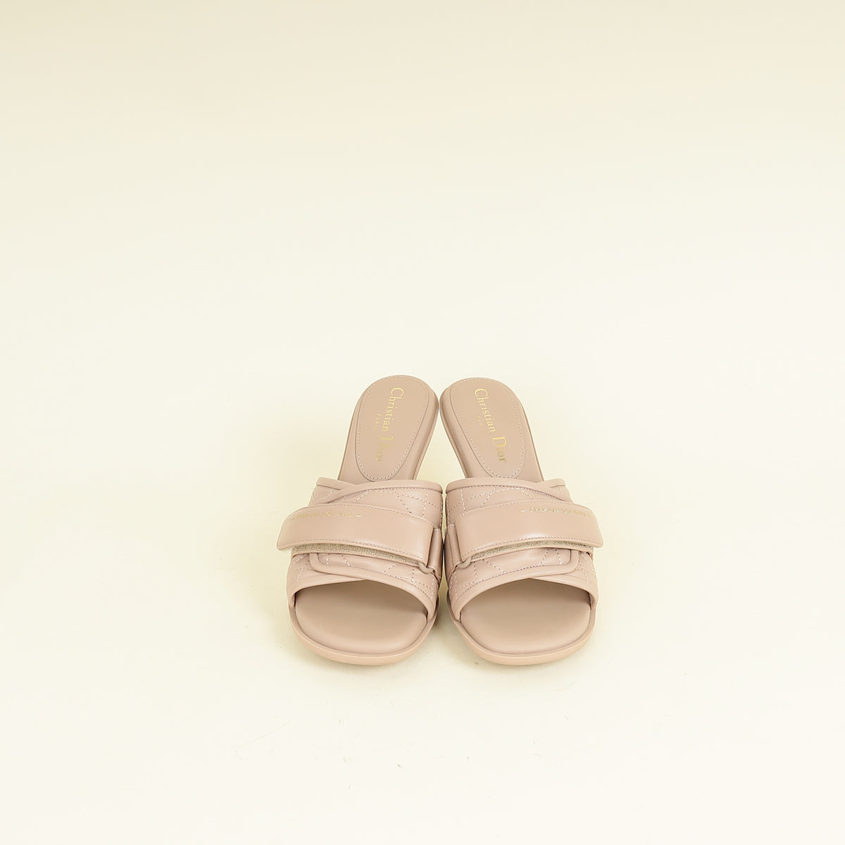 Christian Dior Nude Diorevolution Cannage Heel Sandal 37.5