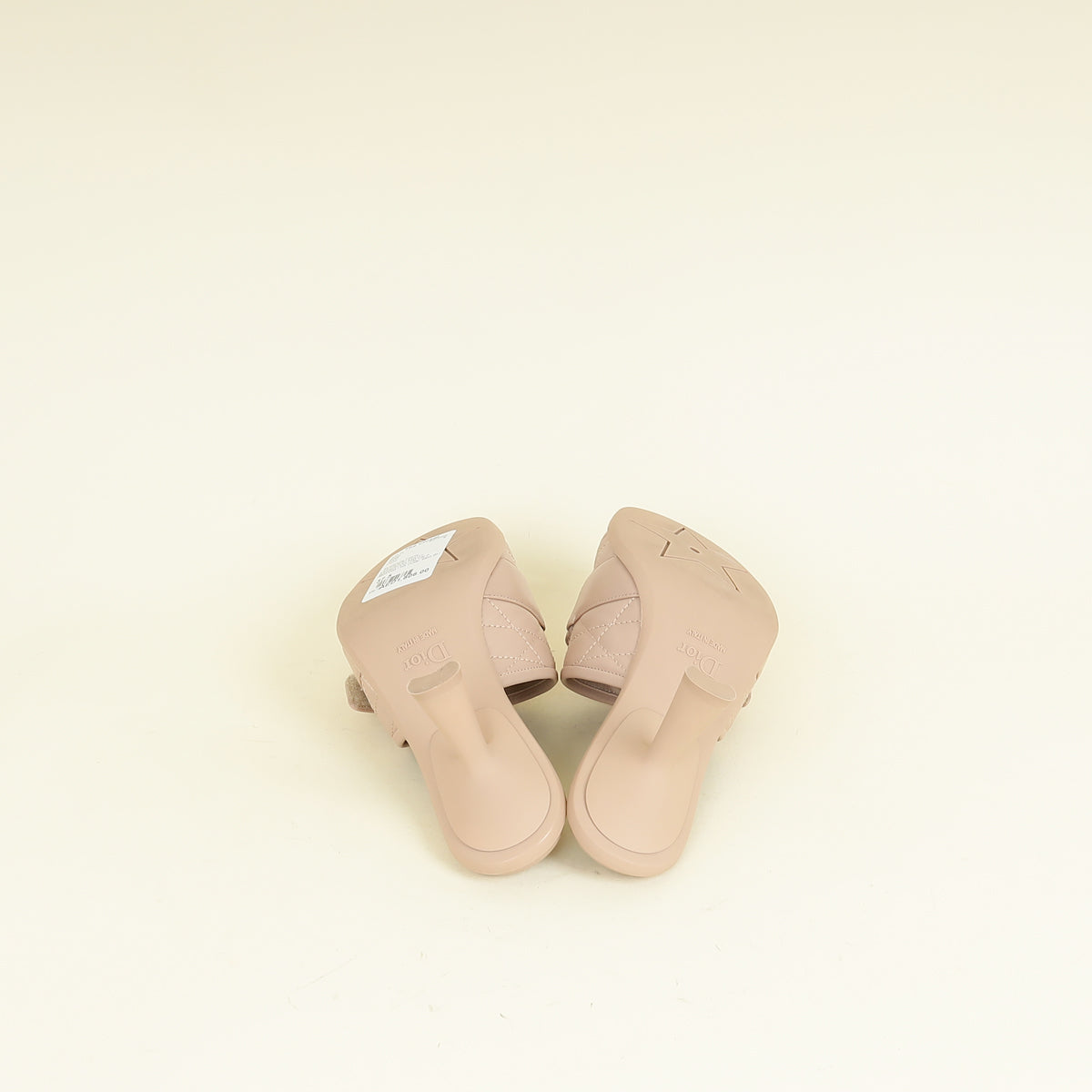 Christian Dior Nude Diorevolution Cannage Heel Sandal 37.5