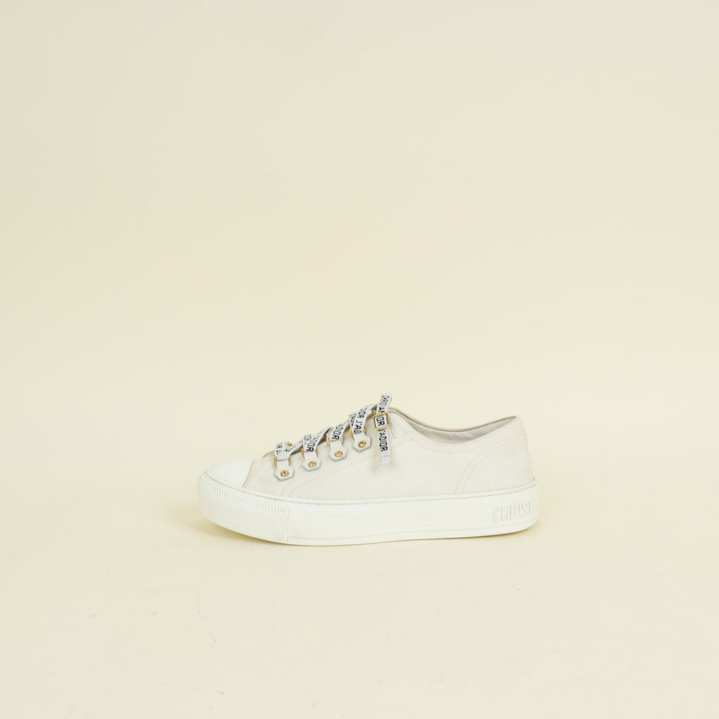 Christian Dior Milk White Walk'n'Dior Low Top Sneaker 37