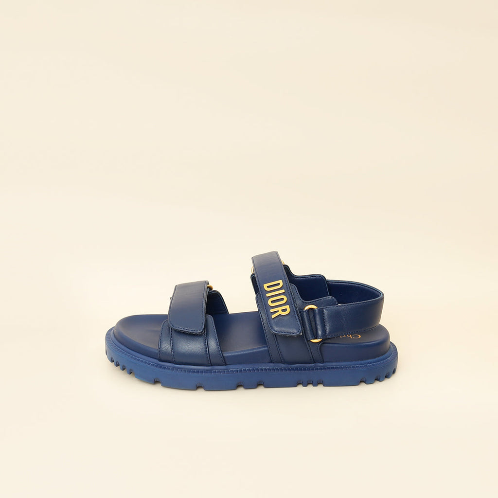 Christian Dior Dark Blue Dioract Sandal 37