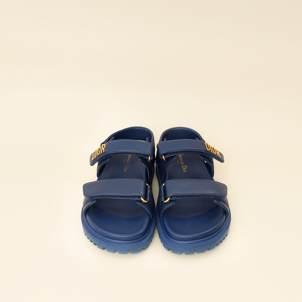 Christian Dior Dark Blue Dioract Sandal 37