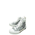 Christian Dior White Oblique B23 High Top Sneakers 37