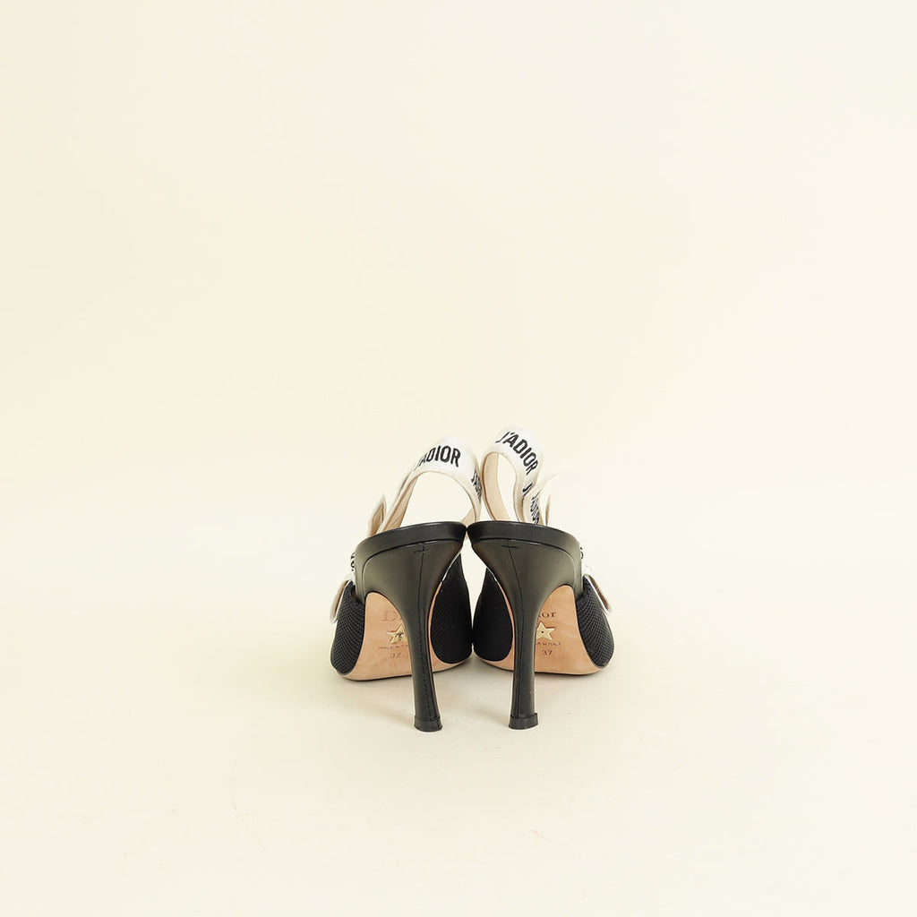 Christian Dior Black J'Adior Slingback Pump 37