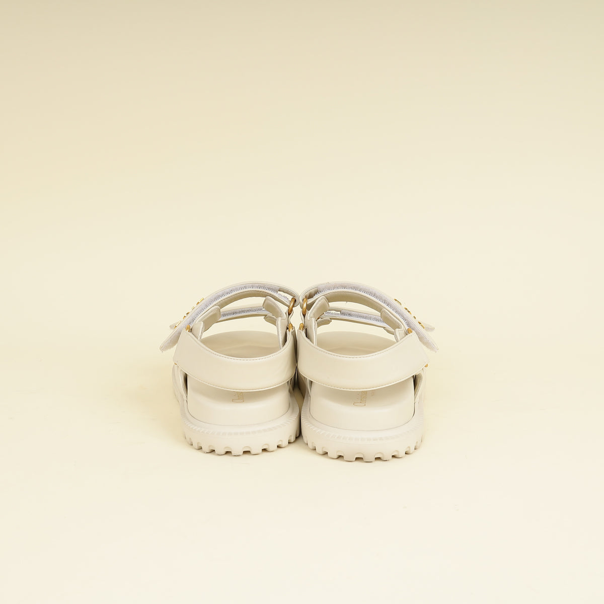 Christian Dior Ivory White Dioract Sandal 37