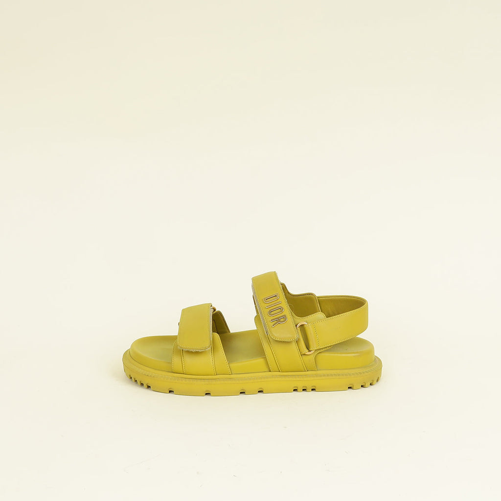 Christian Dior Mustard Dioract Sandal 37